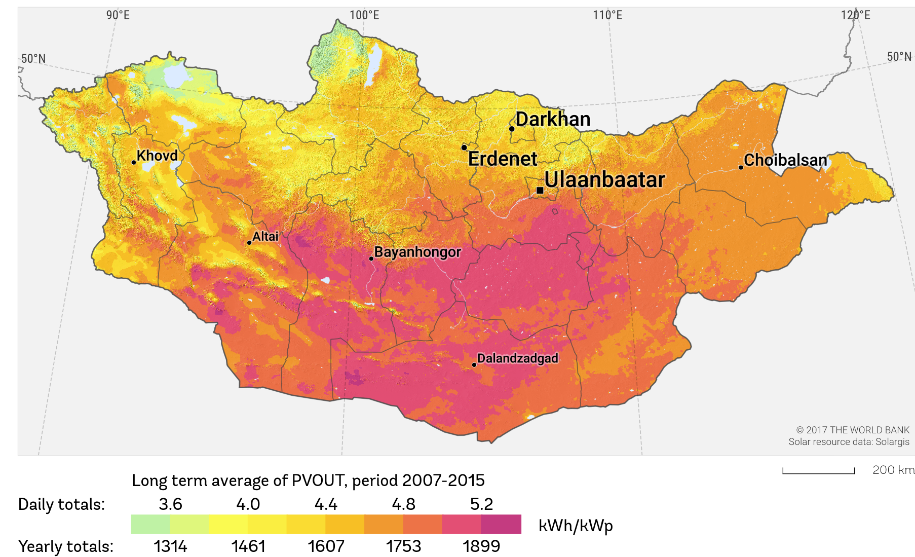 Solar Potential In Mongolia